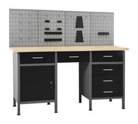 Berkfield Workbench With Four Wall Panels