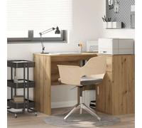 Berkfield Writing Desk Artisan Oak Chipboard Medium Sleek Writing Desk