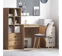 Berkfield Writing Desk Artisan Oak Engineered Wood 60 X 50 X 76 Cm