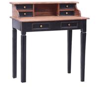 Berkfield Writing Desk With Drawers 90X50X101 Cm Solid Reclaimed Wood