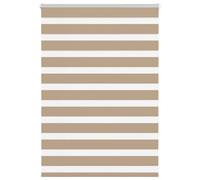 Berkfield Zebra Blind Sand Brown 105X100 Cm Fabric Width 100.9 Cm Polyester