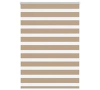 Berkfield Zebra Blind Sand Brown 105X150 Cm Fabric Width 100.9 Cm Polyester