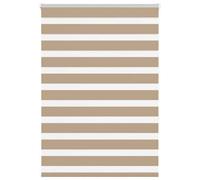 Berkfield Zebra Blind Sand Brown 110X150 Cm Fabric Width 105.9 Cm Polyester