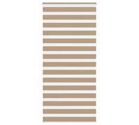 Berkfield Zebra Blind Sand Brown 110X200 Cm Fabric Width 105.9 Cm Polyester