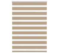 Berkfield Zebra Blind Sand Brown 115X150 Cm Fabric Width 110.9 Cm Polyester