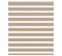 Berkfield Zebra Blind Sand Brown 120X150 Cm Fabric Width 115.9 Cm Polyester