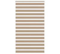 Berkfield Zebra Blind Sand Brown 120X230 Cm Fabric Width 115.9 Cm Polyester