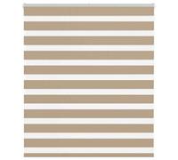 Berkfield Zebra Blind Sand Brown 125X100 Cm Fabric Width 120.9 Cm Polyester