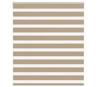 Berkfield Zebra Blind Sand Brown 125X150 Cm Fabric Width 120.9 Cm Polyester