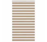 Berkfield Zebra Blind Sand Brown 125X200 Cm Fabric Width 120.9 Cm Polyester
