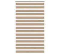 Berkfield Zebra Blind Sand Brown 130X200 Cm Fabric Width 125.9 Cm Polyester