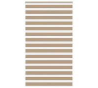 Berkfield Zebra Blind Sand Brown 130X230 Cm Fabric Width 125.9 Cm Polyester