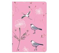 Berkin Arts Compatible with 2024 iPad Mini 7 & 2021 iPad Mini 6 Case Case (8.3 Inch) Case 2021 Folio Case Premium Leather Cover Floral Garden Pink Background with Delicate Flowers and Grass