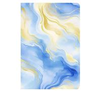 Berkin Arts Compatible with iPad Pro M4 2024 13 Inches Case - Blue Marble with Gold Veins, Slim and Protective Cover