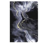 Berkin Arts Compatible with iPad10 - Black Marble with Gold Accents, Slim and Protective Cover