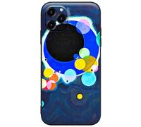 Berkin Arts Compatible with iPhone 11 Pro Case Silicone Cover with Screen Protector Color Field Colorful Moongate (Several Circles by Wassily Kandinsky)