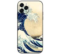 Berkin Arts Compatible with iPhone 11 Pro Case Silicone Cover with Screen Protector Japanese Style Ukiyo-e (The Great Wave by Katsushika Hokusai)
