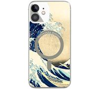 Berkin Arts Compatible with iPhone 12 Case/iPhone 12 Pro Case Clear Transparent Cover [Compatible with Magsafe], Japanese Style Ukiyo-e(The Great Wave by Katsushika Hokusai)