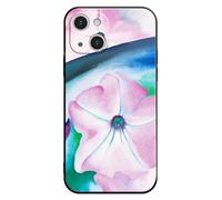 Berkin Arts Compatible with iPhone 15 Case Silicone Cover with Screen Protector Modernism Flower Abstraction（Petunia No. 2 by Georgia O’Keeffe）