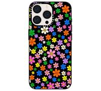 Berkin Arts Compatible with iPhone 15 Pro Acrylic Case with Floral Pattern Vivid Elegant Durable Stylish Retro Design For Women Smile