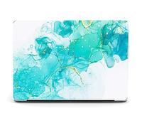 Berkin Arts Compatible with MacBook Pro 13 inch Cover, 2022, 2021, 2020-2016 Release A2289/A2251/A2338 M1 with Keyboard Cover & Screen Protector Cloisonnism Green Teal Gaming PC Skin