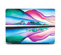 Berkin Arts Compatible with MacBook Pro 13 inch Cover, 2022, 2021, 2020-2018 Release A1708 with Keyboard Cover & Screen Protector Vivid Abstract Landscape (Lake George Reflection by O'Keeffe)
