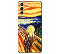Berkin Arts Compatible with Samsung Galaxy S21 Plus/ S21 Pro/ S30 Pro G996 5G Case Art Silicone Case Shock Art Abstract Painting (The Scream by Edvard Munch)