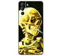 Berkin Arts Compatible with Samsung Galaxy S21 /S30 G991 5G Case Art Silicone Case Post-Impressionism (Head of a Skeleton with a Burning Cigarette by Vincent Van Gogh)
