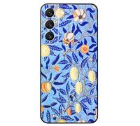 Berkin Arts Compatible with Samsung Galaxy S22 Case Art Silicone Case Folk Art Nouveau Botanicals (Pomegranate by William Morris)