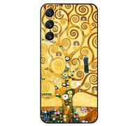 Berkin Arts Compatible with Samsung Galaxy S22 Case Art Silicone Case Khaki Aesthetic Fancy Blooming (Tree of Life by Gustav Klimt)