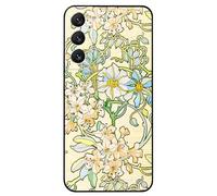 Berkin Arts Compatible with Samsung Galaxy S22+ Plus/ S22 Pro Case Art Silicone Case Art Nouveau Floral Flower (Clematis by Alphonse Mucha)