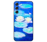 Berkin Arts Compatible with Samsung Galaxy S22+ Plus/ S22 Pro Case Art Silicone Case Impressionism Colorful Impasto Brush (Water Lilies by Claude Monet)