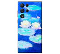 Berkin Arts Compatible with Samsung Galaxy S22 Ultra Case Art Silicone Case Impressionism Colorful Impasto Brush (Water Lilies by Claude Monet)