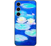 Berkin Arts Compatible with Samsung Galaxy S23 5G Case Art Silicone Case Impressionism Colorful Impasto Brush (Water Lilies by Claude Monet)