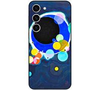 Berkin Arts Compatible with Samsung Galaxy S23+ Plus 5G Case Art Silicone Case Color Field Colorful Moongate (Several Circles by Wassily Kandinsky)