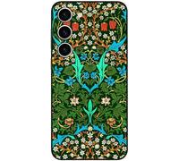 Berkin Arts Compatible with Samsung Galaxy S23+ Plus 5G Case Art Silicone Case Decorative Art Nouveau Pattern (Blackthorn by William Morris)