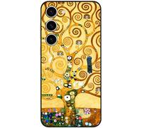 Berkin Arts Compatible with Samsung Galaxy S23+ Plus 5G Case Art Silicone Case Khaki Aesthetic Fancy Blooming (Tree of Life by Gustav Klimt)