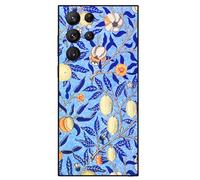 Berkin Arts Compatible with Samsung Galaxy S23 Ultra 5G Case Art Silicone Case Folk Art Nouveau Botanicals (Pomegranate by William Morris)