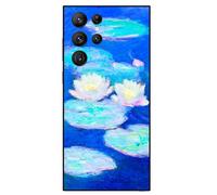 Berkin Arts Compatible with Samsung Galaxy S23 Ultra 5G Case Art Silicone Case Impressionism Colorful Impasto Brush (Water Lilies by Claude Monet)