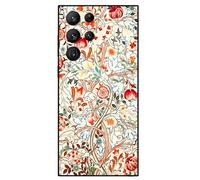 Berkin Arts Compatible with Samsung Galaxy S23 Ultra 5G Case Art Silicone Case Pink Intricate Ornamental Flourishes (Acanthus by William Morris)