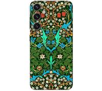 Berkin Arts Compatible with Samsung Galaxy S24 FE 5G Art Silicone Phone Case Decorative Art Nouveau Pattern (Blackthorn by William Morris)