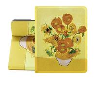 Berkin Arts for iPad Pro 11 Inches M4 (2024) Case A2836 /A2837 /A3006 Folio Case Premium Leather Cover Post-Impressionism Yellow Flowers (Sunflower by Van Gogh)