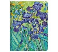 Berkin Arts for iPad Pro 13 Inch M4 (2024) Case A2925/A2926/A3007 Folio Case Premium Leather Cover Vibrant Irises Floral Design Shockproof and Lightweight(Irises by Vincent Van Gogh)