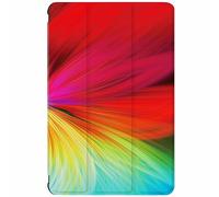 Berkin Arts Samsung Galaxy Compatible with Tab S8/S7 Case 11 Inch Model SM-X700/X706/T870/T875/T878Tri-Fold Stand Cover Color Field Rainbow Scheme Iridescent Playful