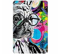 Berkin Arts Samsung Galaxy Compatible with Tab S8/S7 Case 11 Inch Model SM-X700/X706/T870/T875/T878Tri-Fold Stand Cover Maximalism English Bulldog Portrait