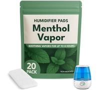 Berkland [20 Pack] Menthol Eucalyptus Humidifier Pads - Universal Vapor Pads for All Vks, Crane, Other Models - Vapopads - Natural Waterless Vaporizers Pads - Cold/Flu Symptom Relief