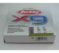 Berkley 1486813 X9BFS1522 9 Carrier Braid 165 yd. Color Lo Vis Green 15 Lb