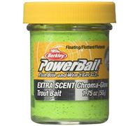 Berkley BGXTBCH PowerBait Glitter Chrome-Glow Dough, Chartreuse Glitter, 1.75-Ounce