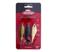 BERKLEY Choppo Topwater Fishing Lure, Assorted 3 Pack, 1/2 oz, 90mm Topwater, Enhanced Propeller Surface Area for Maximum Disturbance, Equipped with Sharp Fusion19 Hook