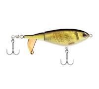 Berkley Choppo Topwater Fishing Lure | Easy-to-Use Prop Bait for Bass & Predatory Fish | Creates Maximum Surface Disturbance & Noise | Durable Cupped Tail | Fusion19™ Hooks | 9 cm | 14 g | Gold
